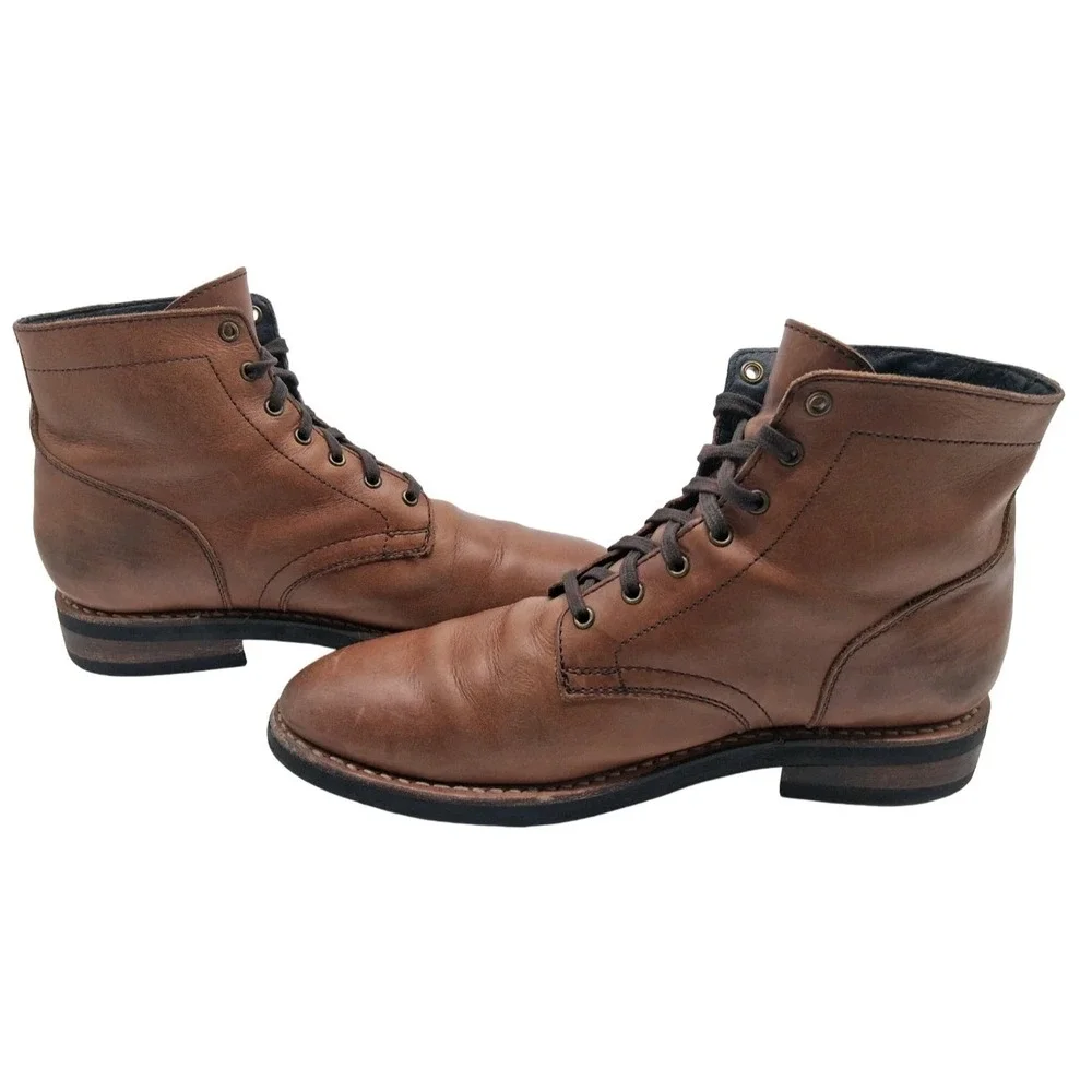 Thursday Everyday Boots Mens Size 11 Brown Leather Combat Ankle Casual Boots
